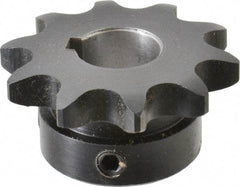 Browning - 10 Teeth, 1/2" Chain Pitch, Chain Size 40, Finished Bore Sprocket - 5/8" Bore Diam, 1.618" Pitch Diam, 1.84" Outside Diam - Exact Tool & Supply