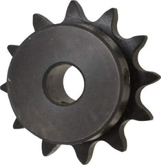 Browning - 12 Teeth, 1/2" Chain Pitch, Chain Size 40, Finished Bore Sprocket - 1/2" Bore Diam, 1.775" Pitch Diam, 2.17" Outside Diam - Exact Tool & Supply