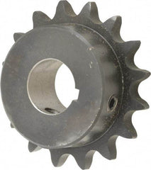 Browning - 16 Teeth, 1/2" Chain Pitch, Chain Size 40, Finished Bore Sprocket - 7/8" Bore Diam, 2-9/16" Pitch Diam, 2.8" Outside Diam - Exact Tool & Supply