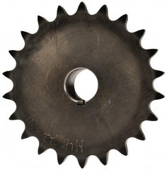 Browning - 22 Teeth, 1/2" Chain Pitch, Chain Size 40, Finished Bore Sprocket - 3/4" Bore Diam, 3.513" Pitch Diam, 3-3/4" Outside Diam - Exact Tool & Supply