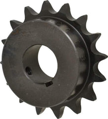 Browning - 16 Teeth, 5/8" Chain Pitch, Chain Size 50, Finished Bore Sprocket - 1-1/8" Bore Diam, 3.204" Pitch Diam, 3.52" Outside Diam - Exact Tool & Supply