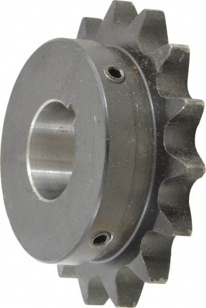 Browning - 15 Teeth, 3/4" Chain Pitch, Chain Size 60, Finished Bore Sprocket - 1-1/4" Bore Diam, 3.607" Pitch Diam, 3.98" Outside Diam - Exact Tool & Supply