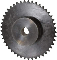 Browning - 45 Teeth, 1/2" Chain Pitch, Chain Size 40, Finished Bore Sprocket - 1" Bore Diam, 7.168" Pitch Diam, 7.45" Outside Diam - Exact Tool & Supply