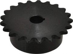 Browning - 21 Teeth, 3/8" Chain Pitch, Chain Size 35, Finished Bore Sprocket - 1/2" Bore Diam, 2.516" Pitch Diam, 2.7" Outside Diam - Exact Tool & Supply