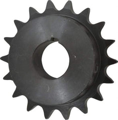 Browning - 18 Teeth, 5/8" Chain Pitch, Chain Size 50, Finished Bore Sprocket - 1-3/16" Bore Diam, 3.599" Pitch Diam, 3.92" Outside Diam - Exact Tool & Supply