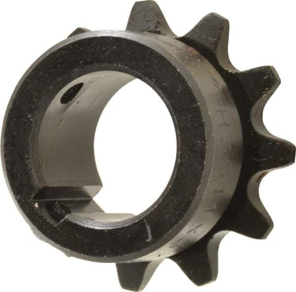 Browning - 11 Teeth, 3/8" Chain Pitch, Chain Size 35, Finished Bore Sprocket - 3/4" Bore Diam, 1.331" Pitch Diam, 1-1/2" Outside Diam - Exact Tool & Supply