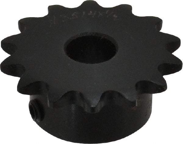 Browning - 14 Teeth, 3/8" Chain Pitch, Chain Size 35, Finished Bore Sprocket - 1/2" Bore Diam, 1.685" Pitch Diam, 1.87" Outside Diam - Exact Tool & Supply