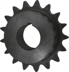 Browning - 17 Teeth, 5/8" Chain Pitch, Chain Size 50, Finished Bore Sprocket - 1-1/4" Bore Diam, 3.401" Pitch Diam, 3.72" Outside Diam - Exact Tool & Supply