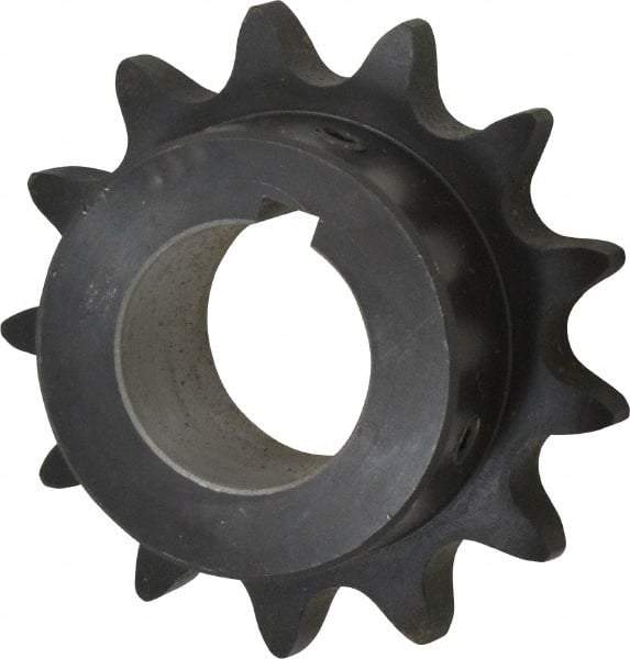 Browning - 13 Teeth, 3/4" Chain Pitch, Chain Size 60, Finished Bore Sprocket - 1-3/8" Bore Diam, 3.134" Pitch Diam, 3.45" Outside Diam - Exact Tool & Supply