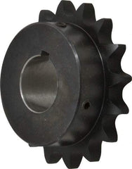 Browning - 16 Teeth, 3/4" Chain Pitch, Chain Size 60, Finished Bore Sprocket - 1-3/8" Bore Diam, 3-27/32" Pitch Diam, 4.22" Outside Diam - Exact Tool & Supply