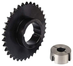 Browning - 24 Teeth, 1" Chain Pitch, Chain Size 80, TB Bushed Sprocket - 7.661" Pitch Diam, 8.2" Outside Diam - Exact Tool & Supply