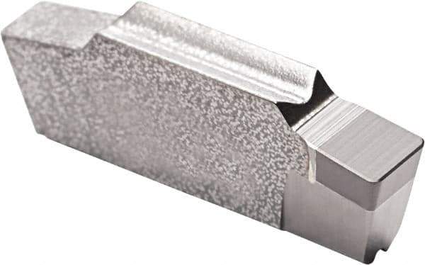 Seco - 1303LCGN Grade CBN010, 0.118" Cutting Width PCBN Grooving Insert - 0.118" Max Depth of Cut, Neutral, 0.016" Corner Radius - Exact Tool & Supply