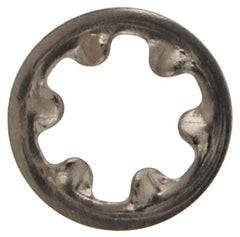 Value Collection - #2 Screw, 0.095" ID, Stainless Steel Internal Tooth Lock Washer - 0.2" OD, Grade 18-8 - Exact Tool & Supply
