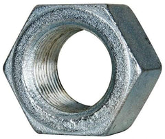Value Collection - 1-1/8 - 12 UN Steel Right Hand Hex Nut - 1-11/16" Across Flats, 31/32" High, Zinc-Plated Finish - Exact Tool & Supply