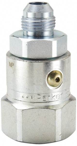 Parker - 1-5/16-12 SAE (JIC) 37° Flare Steel Hydraulic Hose Male JIC To Female JIC Swivel - 5,000 psi - Exact Tool & Supply