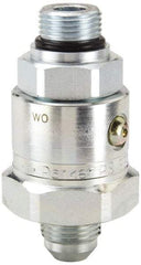 Parker - 1-1/16-12 Male ORB to Male JIC Steel Hydraulic Hose Male ORB To Male JIC Swivel - 5,000 psi - Exact Tool & Supply