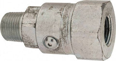 Parker - 1/2-14 NPTF Steel Hydraulic Hose Male NPT To Female NPT Swivel - 5,000 psi - Exact Tool & Supply