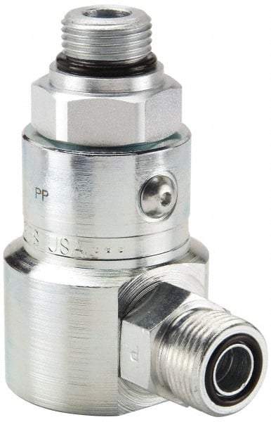 Parker - 3/8 SAE ORB to SAE ORFS Steel Hydraulic Hose Male ORB To Male ORFS Fitting - 5,000 psi - Exact Tool & Supply