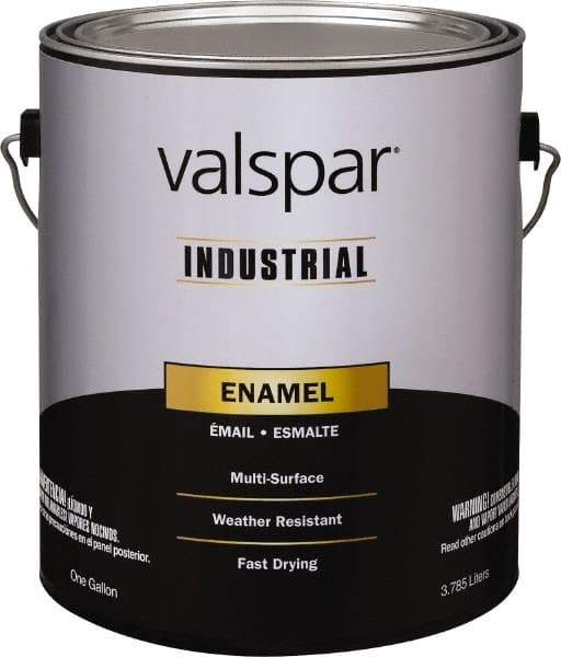 Valspar - 1 Gal Black Gloss Finish Enamel Paint - Interior/Exterior, 400 gL VOC Compliance - Exact Tool & Supply