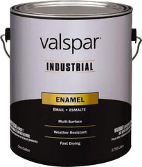 Valspar - 1 Gal Black Gloss Finish Enamel Paint - Interior/Exterior, 400 gL VOC Compliance - Exact Tool & Supply