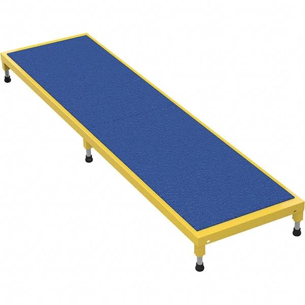 Vestil - 5" High x 24" Wide x 96" Deep, Yellow Step Stand - Steel, 500 Lb Capacity - Exact Tool & Supply