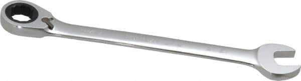 Paramount - 13/16" 12 Point Offset Combination Wrench - 15° Offset Angle, 11-5/8" OAL, Chrome Vanadium Steel, Polished Finish - Exact Tool & Supply
