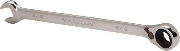 Paramount - 5/16" 12 Point Offset Combination Wrench - 15° Offset Angle, 5" OAL, Chrome Vanadium Steel, Polished Finish - Exact Tool & Supply
