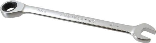 Paramount - 7/16" 12 Point Offset Combination Wrench - 15° Offset Angle, 5-1/2" OAL, Chrome Vanadium Steel, Polished Finish - Exact Tool & Supply