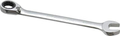 Paramount - 11/16" 12 Point Offset Combination Wrench - 15° Offset Angle, 6-1/2" OAL, Chrome Vanadium Steel, Polished Finish - Exact Tool & Supply