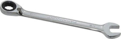 Paramount - 1/2" 12 Point Offset Combination Wrench - 15° Offset Angle, 5-3/4" OAL, Chrome Vanadium Steel, Polished Finish - Exact Tool & Supply