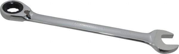 Paramount - 1-1/8" 12 Point Offset Combination Wrench - 15° Offset Angle, 15-1/2" OAL, Chrome Vanadium Steel, Polished Finish - Exact Tool & Supply