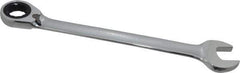 Paramount - 1-1/8" 12 Point Offset Combination Wrench - 15° Offset Angle, 15-1/2" OAL, Chrome Vanadium Steel, Polished Finish - Exact Tool & Supply