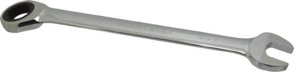 Paramount - 1-1/4" 12 Point Offset Combination Wrench - 15° Offset Angle, 17-1/2" OAL, Chrome Vanadium Steel, Polished Finish - Exact Tool & Supply