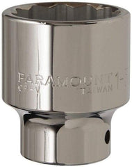 Paramount - 1-5/8", 3/4" Drive, Standard Hand Socket - 12 Points, 2-5/8" OAL - Exact Tool & Supply