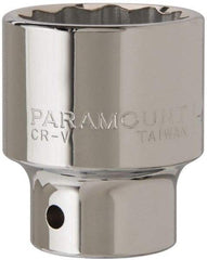 Paramount - 1-1/2", 3/4" Drive, Standard Hand Socket - 12 Points, 2-13/32" OAL - Exact Tool & Supply
