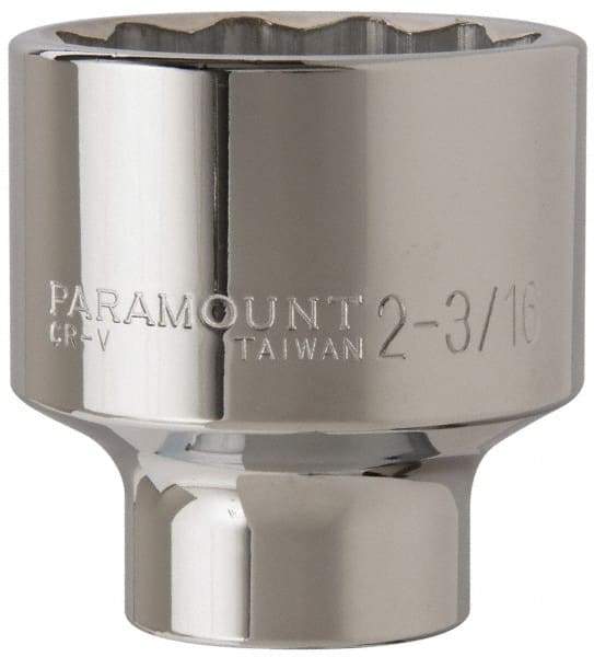 Paramount - 2-3/16", 3/4" Drive, Standard Hand Socket - 12 Points, 3-13/64" OAL - Exact Tool & Supply