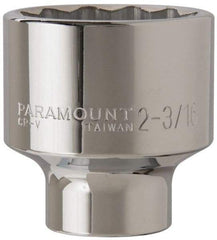 Paramount - 2-3/16", 3/4" Drive, Standard Hand Socket - 12 Points, 3-13/64" OAL - Exact Tool & Supply