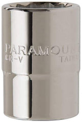 Paramount - 3/4" Drive, Standard Hand Socket - 12 Points, 2-13/64" OAL, Steel, Chrome Finish - Exact Tool & Supply