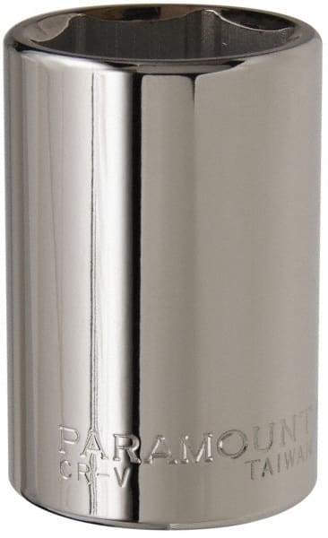 Paramount - 1-5/16", 3/4" Drive, Deep Hand Socket - 6 Points, 3-1/2" OAL, Steel, Chrome Finish - Exact Tool & Supply