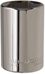 Paramount - 1-5/16", 3/4" Drive, Deep Hand Socket - 6 Points, 3-1/2" OAL, Steel, Chrome Finish - Exact Tool & Supply