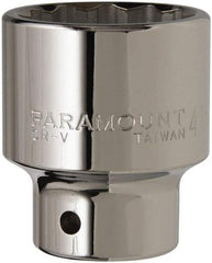Paramount - 3/4" Drive, Standard Hand Socket - 12 Points, 2-29/32" OAL, Steel, Chrome Finish - Exact Tool & Supply