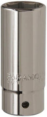Paramount - 1", 3/4" Drive, Deep Hand Socket - 6 Points, 3-1/2" OAL, Steel, Chrome Finish - Exact Tool & Supply