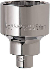 Paramount - 3/4" Drive, Standard Hand Socket - 12 Points, 3-13/64" OAL, Steel, Chrome Finish - Exact Tool & Supply