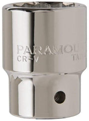 Paramount - 3/4" Drive, Standard Hand Socket - 12 Points, 2-13/32" OAL, Steel, Chrome Finish - Exact Tool & Supply