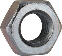 Value Collection - M10x1.25 Metric Fine Steel Right Hand Hex Nut - 17mm Across Flats, 8mm High, Zinc-Plated Finish - Exact Tool & Supply
