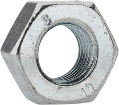 Value Collection - M8x1.00 Metric Fine Steel Right Hand Hex Nut - 13mm Across Flats, 6.5mm High, Zinc-Plated Finish - Exact Tool & Supply