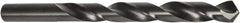 Precision Twist Drill - #8 118° High Speed Steel Jobber Drill - Oxide Finish, Right Hand Cut, Spiral Flute, Straight Shank, 3-5/8" OAL, Split Point - Exact Tool & Supply