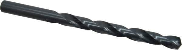 Precision Twist Drill - Letter O 135° High Speed Steel Jobber Drill - Oxide Finish, Right Hand Cut, Spiral Flute, Straight Shank, 4-1/2" OAL, Split Point - Exact Tool & Supply