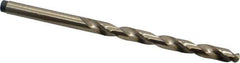 Precision Twist Drill - #3 135° Cobalt Jobber Drill - Oxide/Gold Finish, Right Hand Cut, Spiral Flute, Straight Shank, 3-3/4" OAL, Split Point - Exact Tool & Supply