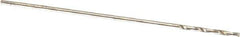 Precision Twist Drill - #77 135° Cobalt Jobber Drill - Oxide/Gold Finish, Right Hand Cut, Spiral Flute, Straight Shank, 7/8" OAL, Split Point - Exact Tool & Supply